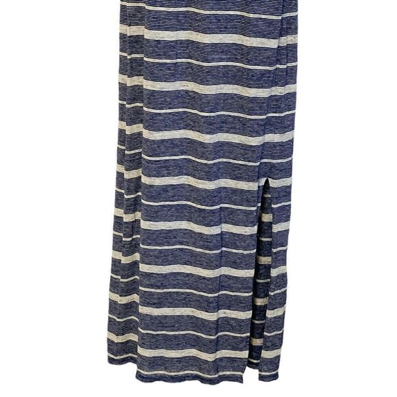 Madewell 100% Linen Striped Racerback Sleeveless Maxi Dress Sz S - Picture 7 of 13